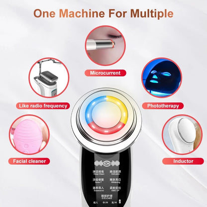 7 in 1 Face Massager RF Microcurrent Mesotherapy