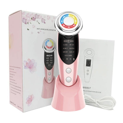 7 in 1 Face Massager RF Microcurrent Mesotherapy